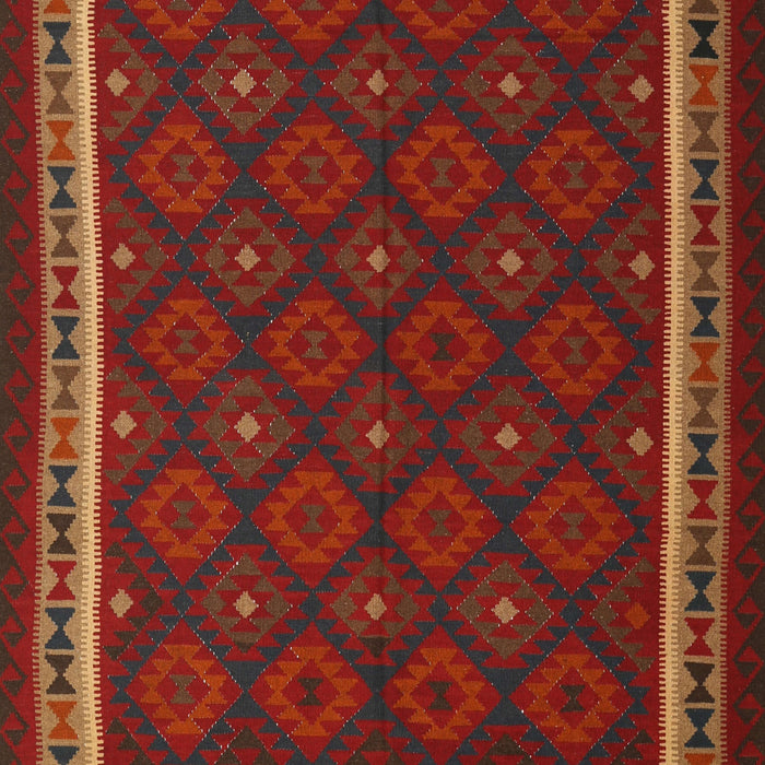Contemporary Saddle Brown Oriental Rug, con2390