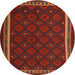 Sideview of Contemporary Saddle Brown Oriental Rug, con2390