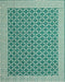 Machine Washable Contemporary Blue Green Rug, wshcon2392