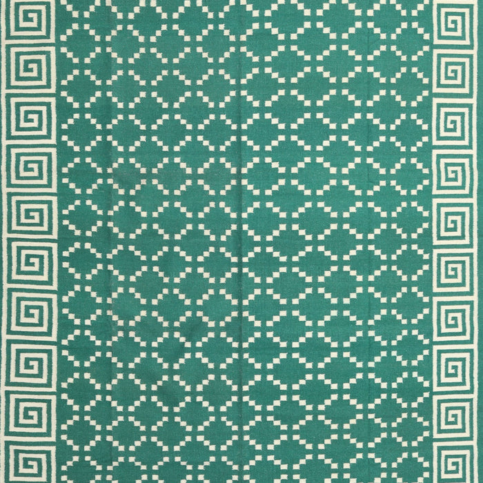 Machine Washable Contemporary Blue Green Rug, wshcon2392