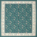 Square Contemporary Greenish Blue Green Modern Rug, con2395