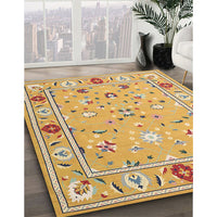 Contemporary Bronze Brown Modern Rug, con2397