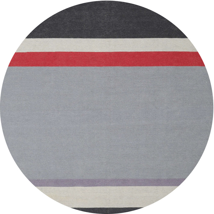 Sideview of Contemporary Purple Modern Rug, con2398