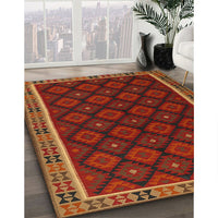 Contemporary Saddle Brown Oriental Rug, con2399