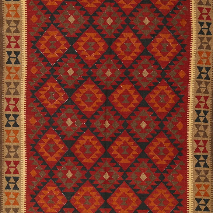Contemporary Saddle Brown Oriental Rug, con2399