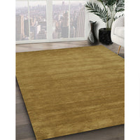 Contemporary Dark Brown Modern Rug, con23