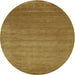 Sideview of Contemporary Dark Brown Modern Rug, con23