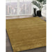 Machine Washable Contemporary Dark Golden Brown Rug in a Family Room, wshcon23