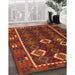 Machine Washable Contemporary Saddle Brown Rug in a Family Room, wshcon2400