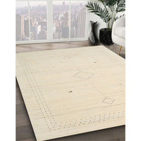 Contemporary Vanilla Gold Solid Rug, con2401