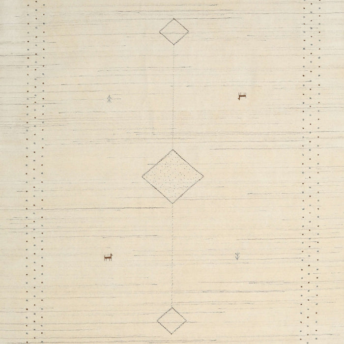 Contemporary Vanilla Gold Solid Rug, con2401