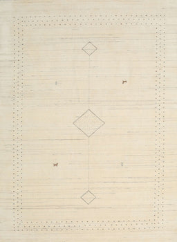 Machine Washable Contemporary Vanilla Gold Rug, wshcon2401