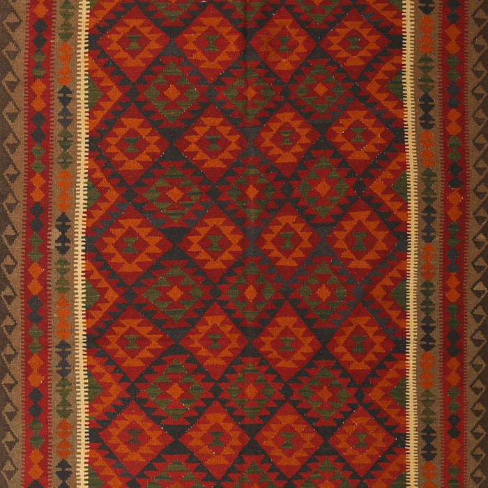 Contemporary Saddle Brown Oriental Rug, con2402