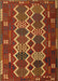 Contemporary Sedona Brown Oriental Rug, con2403