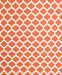 Contemporary Deep Peach Orange Trellis Rug, con2405