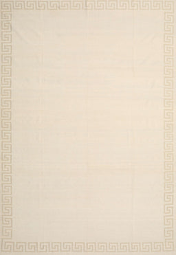 Machine Washable Contemporary Navajo White Rug, wshcon2407