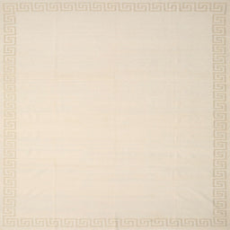 Sideview of Machine Washable Contemporary Navajo White Rug, wshcon2408