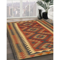 Contemporary Fire Brick Red Oriental Rug, con2412