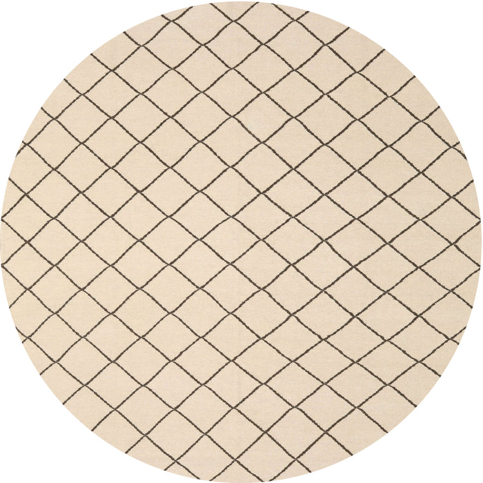 Sideview of Contemporary Navajo White Gold Solid Rug, con2415