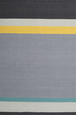 Machine Washable Contemporary Dark Gray Rug, wshcon2416