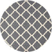 Square Machine Washable Contemporary Grey Gray Rug, wshcon2418