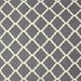 Square Contemporary Gray Trellis Rug, con2418