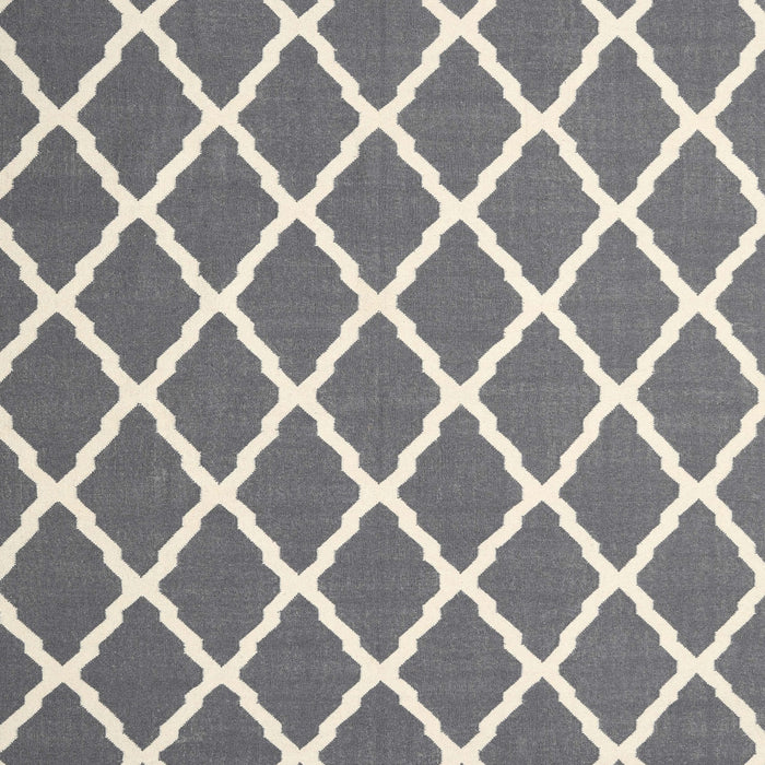 Contemporary Gray Trellis Rug, con2418