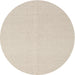 Sideview of Contemporary Light French Beige Brown Solid Rug, con2419