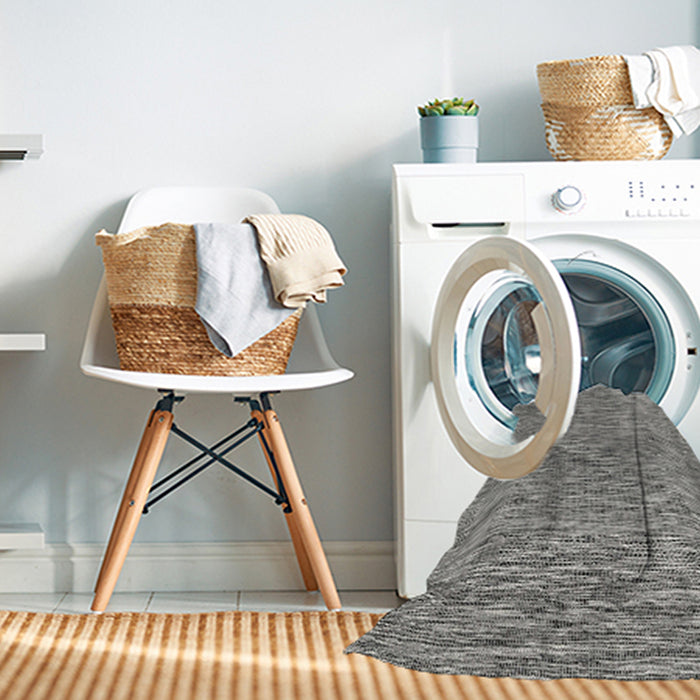 Machine Washable Contemporary Gray Rug in a Washing Machine, wshcon2420