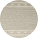 Sideview of Contemporary Desert Sand Beige Modern Rug, con2421