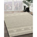 Machine Washable Contemporary Desert Sand Beige Rug in a Family Room, wshcon2421