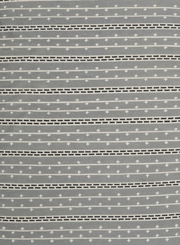 Contemporary Dark Gray Modern Rug, con2425