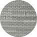 Sideview of Contemporary Dark Gray Modern Rug, con2425