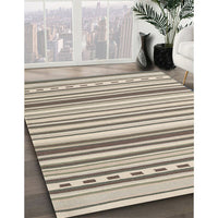 Contemporary Khaki Green Southwestern Rug, con2426