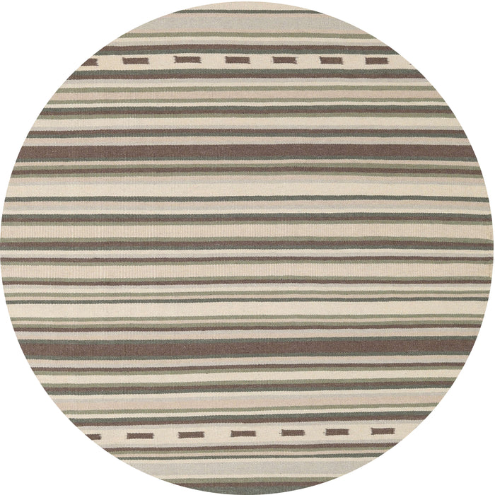 Square Machine Washable Contemporary Khaki Green Rug, wshcon2426