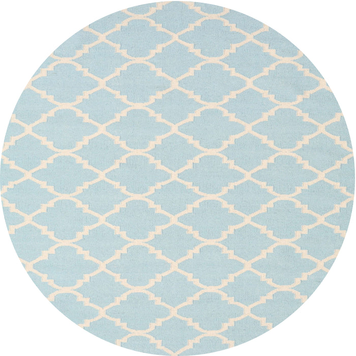 Square Machine Washable Contemporary Light Steel Blue Rug, wshcon2427