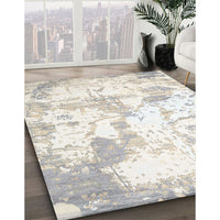 Contemporary Silver Pink Modern Rug, con2430