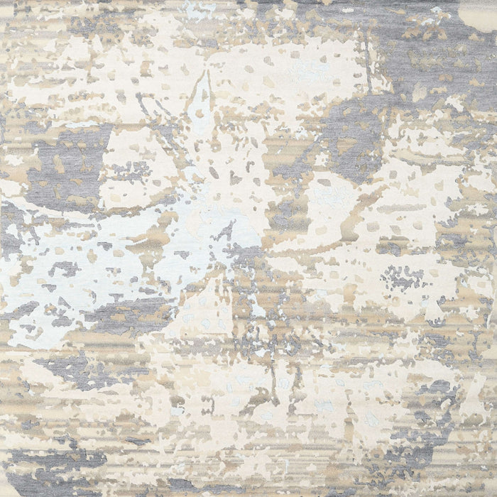 Sideview of Machine Washable Contemporary Silver Pink Rug, wshcon2430