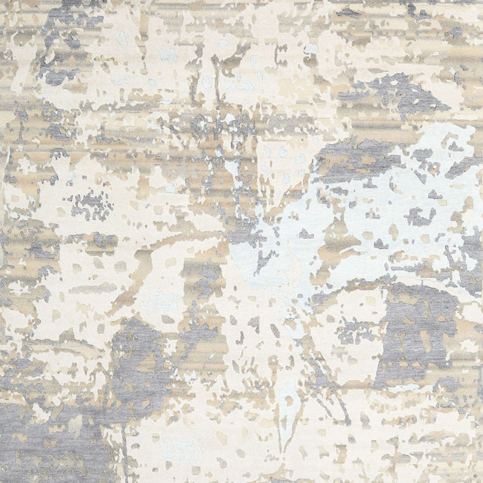 Contemporary Silver Pink Modern Rug, con2430