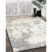 Machine Washable Contemporary Silver Pink Rug in a Family Room, wshcon2430
