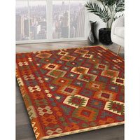 Contemporary Light Brown Oriental Rug, con2432