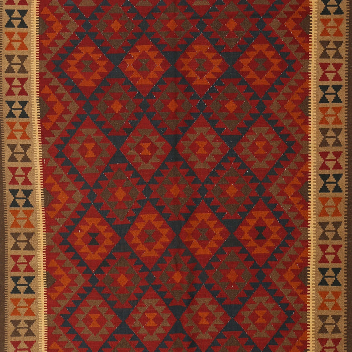 Machine Washable Contemporary Saddle Brown Rug, wshcon2433