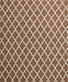 Contemporary Sienna Brown Trellis Rug, con2435