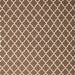 Square Contemporary Sienna Brown Trellis Rug, con2435