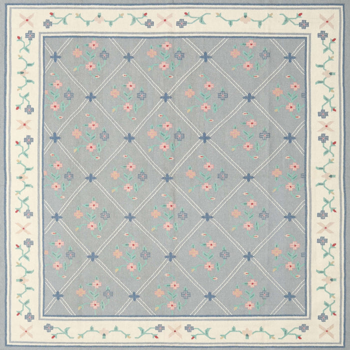 Sideview of Machine Washable Contemporary Dark Gray Rug, wshcon2436