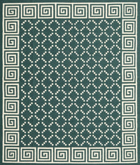 Machine Washable Contemporary Green Rug, wshcon2438