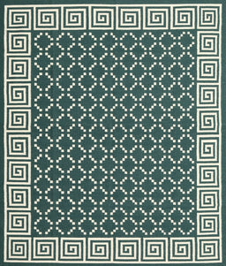 Machine Washable Contemporary Green Rug, wshcon2438