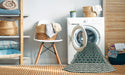 Machine Washable Contemporary Green Rug in a Washing Machine, wshcon2438