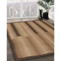 Contemporary Saddle Brown Southwestern Rug, con2439