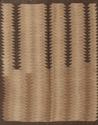 Machine Washable Contemporary Saddle Brown Rug, wshcon2439
